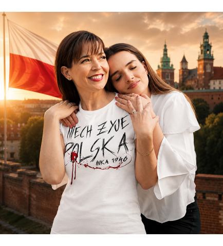 Koszulka damska NIECH ŻYJE POLSKA